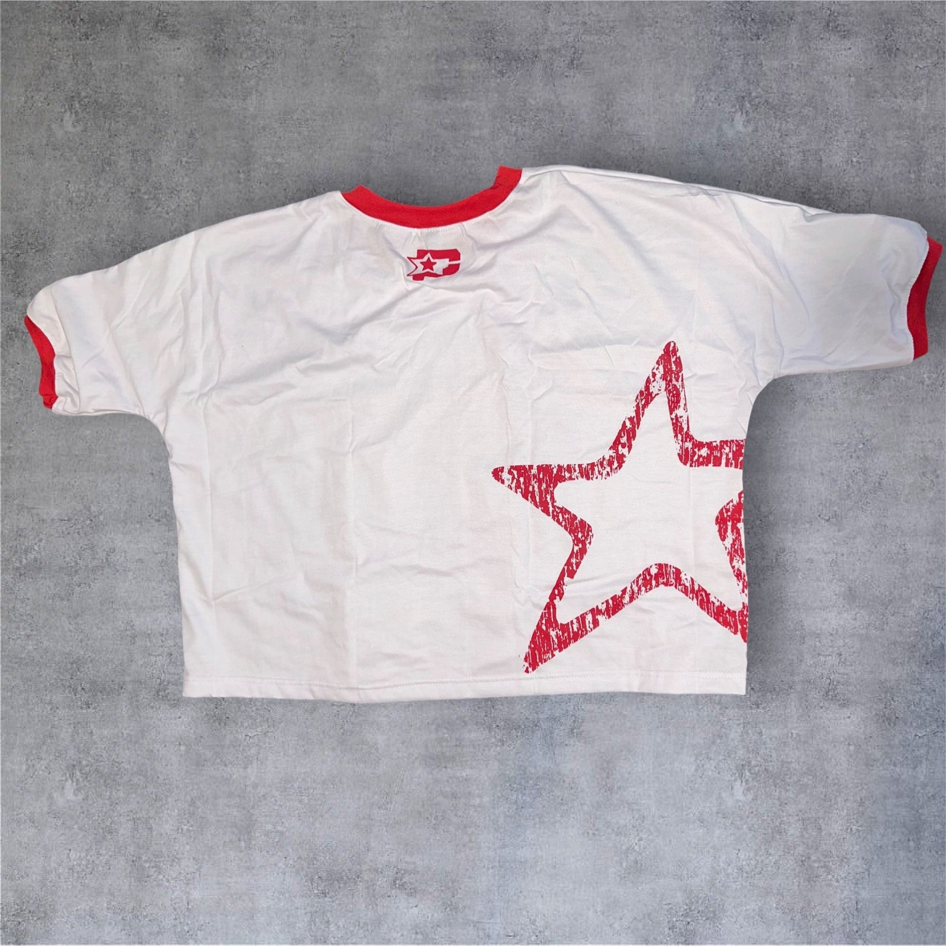 Cropped “Red Vendetta Star” T-Shirt