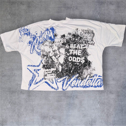 Cropped " Beat The Odds" T-Shirt